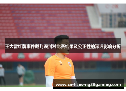 王大雷红牌事件裁判误判对比赛结果及公正性的深远影响分析